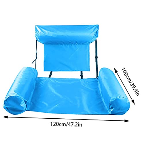 Settoo Hamaca Piscina, Respaldo Flotante Inflable, Cama Flotante Inflable, Silla De Salón Recreativa De Agua Portátil Duradera, Fiesta De Verano, Juguetes De Playa