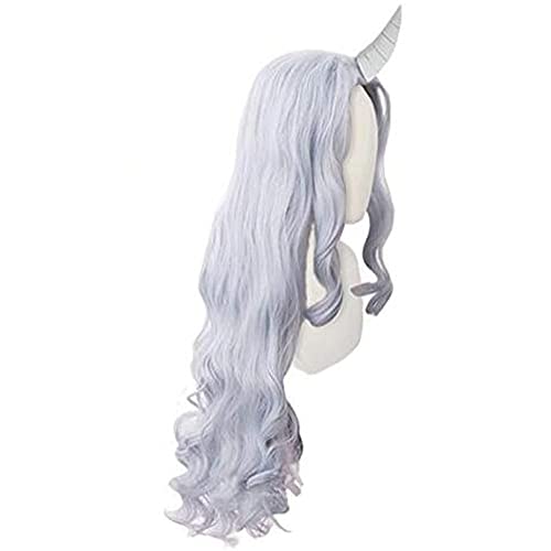 Seupeak Aplicar a ERI Horne Clip con Llavero de Cosplay My Hero Academia 4 Eri Traje Cabello Largo (Color : Blue)