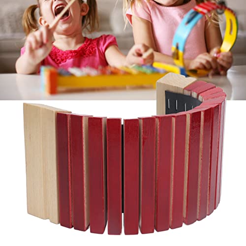 Shanrya Kids Glockenspiel, Fácil de Operar Xilófono de Madera Especialmente Diseñado para Niños Pequeños, Fácil de Sostener con los Niños como Regalo para el Aprendizaje Temprano de Juguetes