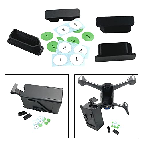 sharprepublic Juego de 4 Tapas Protectoras de Enchufe para Terminales de Batería para Accesorios dji