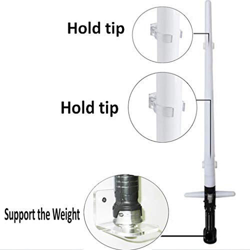 sharprepublic Rack de Montaje en Pared con Sable de Luz Vertical Soporte de Soporte de Suspensión en Forma de L