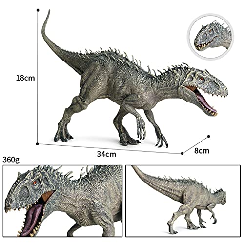 sharprepublic Tyrannosaurus Rex, Niños Jurásico Tyrannosaur Rex Figuras de Acción Boca Móvil, Dinosaurio Animales Modelo, Niños Juguete Regalo - Un Indominus Rex