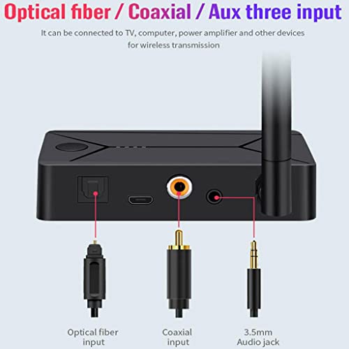 Shiwaki Adaptador Inalámbrico 5.0 Transmisor de Audio AUX Coaxial óptico para TV