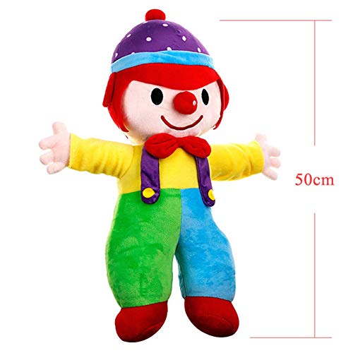 SHIYIMY Juguetes de Peluche 50 cm Circo muñecas de Payaso Suave Peluche Juguetes Educación temprana Juguete para niños apaciguador Día de Muñeca Almohada de sueño Regalo