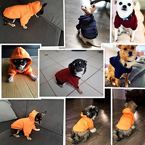 SHIYONG Ropa para Perros Perros pequeños, Ropa Abrigada para Perros, Abrigo para Cachorros, Ropa para Mascotas, Sudaderas con Capucha Grandes para Perros