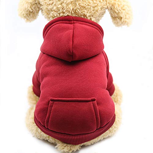 SHIYONG Ropa para Perros Perros pequeños, Ropa Abrigada para Perros, Abrigo para Cachorros, Ropa para Mascotas, Sudaderas con Capucha Grandes para Perros