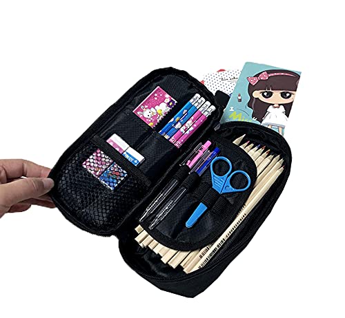 SHU-B Estuche para lápices Anime Demon Slayer para niñas, niños y adolescentes, estuche para lápices, estuche escolar para estudiantes, organización de escritorio y oficina