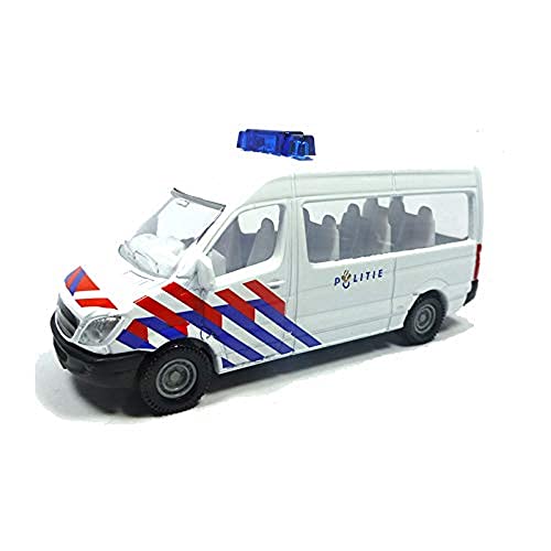 siku 0806003 Transporte Policía Países Bajos Metal Plastico Blanco/Azul Remolque Coche de Juguete para niños