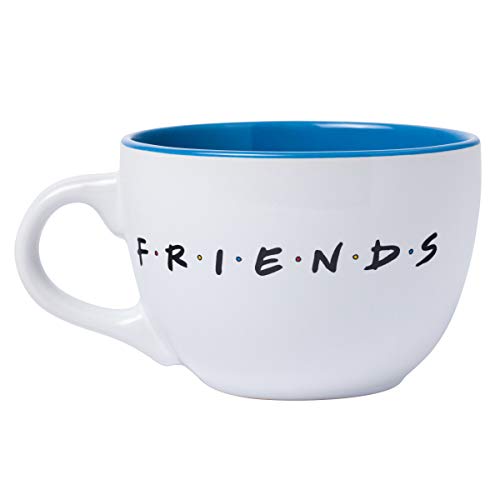 Silver Buffalo Friends Doodle Logo 24oz Ceramic Soup Mug