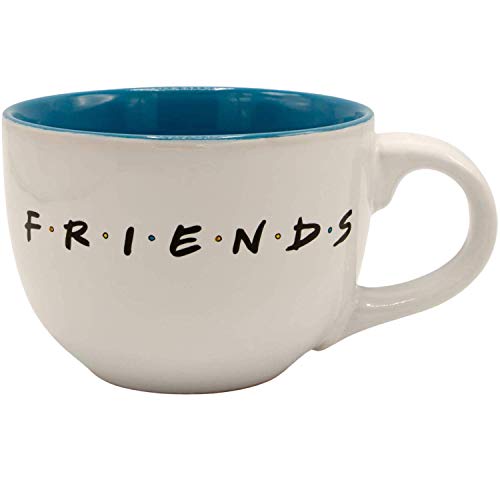 Silver Buffalo Friends Doodle Logo 24oz Ceramic Soup Mug