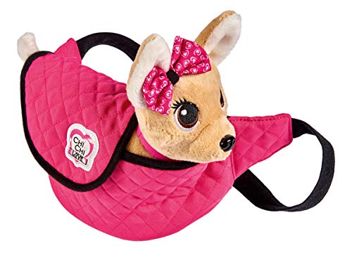 Simba Chi Love Street/Chihuahua Plüschhund in einer trendigen Bauchtasche/Gurt größenverstellbar Peluche en una Moderna riñonera/Correa Ajustable, Color 1. (105893494)