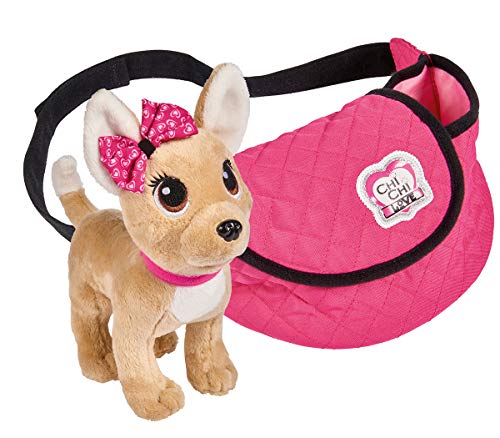 Simba Chi Love Street/Chihuahua Plüschhund in einer trendigen Bauchtasche/Gurt größenverstellbar Peluche en una Moderna riñonera/Correa Ajustable, Color 1. (105893494)