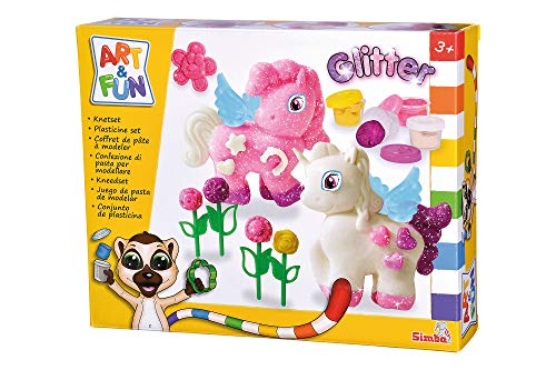 Simba Knetset Einhorn Art and Fun-Juego de amasar de Unicornio, Color 1. (106326016)