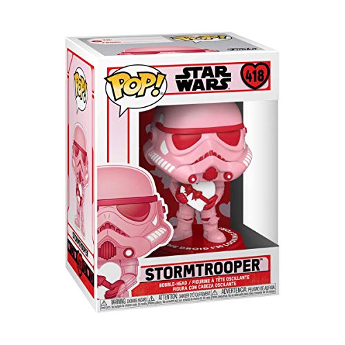 Sinoeem Funko Pop! Star Wars: San Valentín - Figura de vinilo con corazón (con estuche protector de caja emergente)