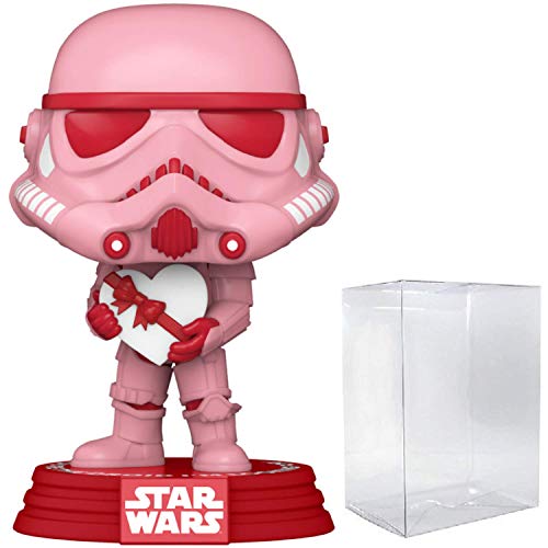 Sinoeem Funko Pop! Star Wars: San Valentín - Figura de vinilo con corazón (con estuche protector de caja emergente)