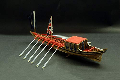 SIourso Maquetas De Barcos Kits De Modelo De Barco British Royal Navy Modelo HMS Barge 1832 1/48 Kit De Ensamblaje De Barco De Madera Británico