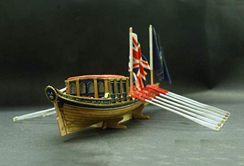 SIourso Maquetas De Barcos Kits De Modelo De Barco British Royal Navy Modelo HMS Barge 1832 1/48 Kit De Ensamblaje De Barco De Madera Británico