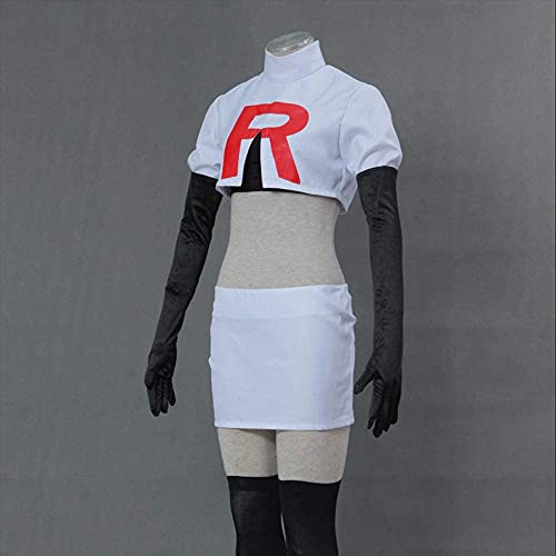 SKAJOWID Anime Cosplay Traje, Equipo Rocket Jessie Musashi James KOJIROU Cosplay COSTUJE Conjunto Completo Juego Anime Cosplay,Female,1 Year