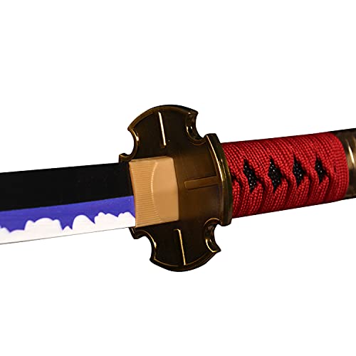 Skyward Blade Espada de madera Roronoa Zoro Katana, Anime Original Textura japonesa Samurai Spada, Kitetsu Katana para colección Cosplay 40 pulgadas