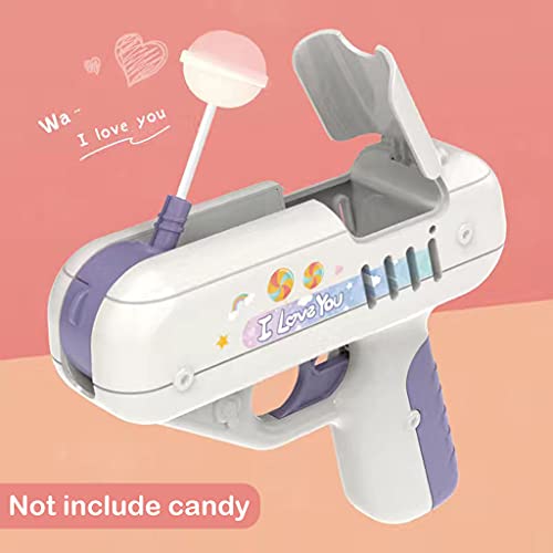 SM SunniMix 3X Creative Lollipop Gun Candy Gun Sugar Sweet Toys para Niños Niñas Púrpura