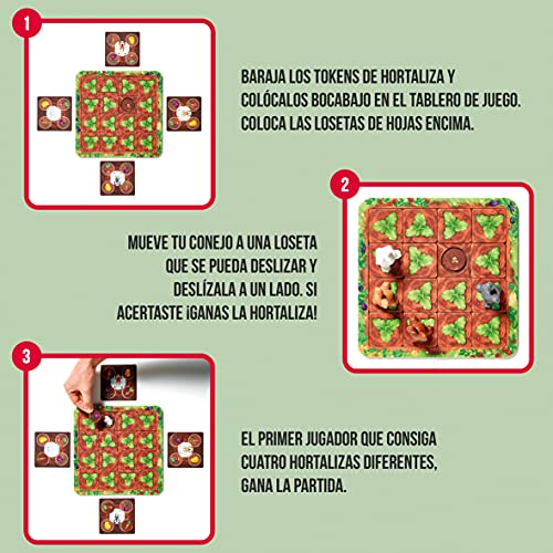 smart games Conejos recolectores Juegos de Mesa, Juego Educativo multijugador para niños, Jugar en Familia, Juguetes educativos niños, Smartgames, +4, SGM510ES