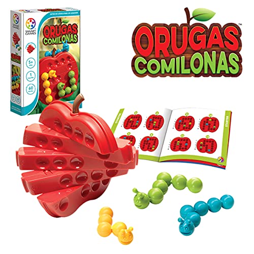 smart games Orugas Comilonas, Juego Educativo para niños, Rompecabezas, Juegos de Mesa Infantiles, Juguetes para niños, smartgames, Juguete Puzzle para pequeños, SG445ES