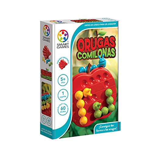 smart games Orugas Comilonas, Juego Educativo para niños, Rompecabezas, Juegos de Mesa Infantiles, Juguetes para niños, smartgames, Juguete Puzzle para pequeños, SG445ES