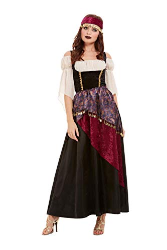 Smiffys 50953S - Disfraz de Fortune Teller para mujer, talla S, color negro