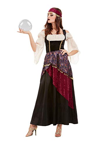 Smiffys 50953S - Disfraz de Fortune Teller para mujer, talla S, color negro