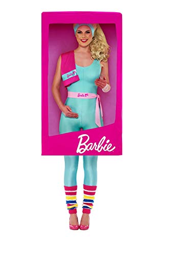 Smiffys Officially Licensed Barbie 3D Box Costume Disfraz oficial, color rosa, Talla única (50185)