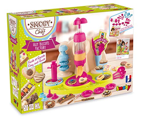 Smoby- Biscuits Factory, Color Beige, Rose, Bleu, Vert (312109)