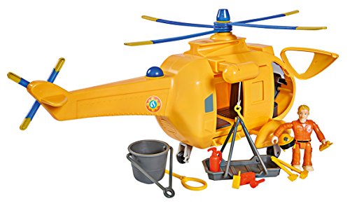 Smoby Sam el Bombero - Helicóptero Wallaby 2 - Sonidos y Luces (1 Figura incluida)