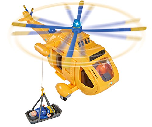 Smoby Sam el Bombero - Helicóptero Wallaby 2 - Sonidos y Luces (1 Figura incluida)