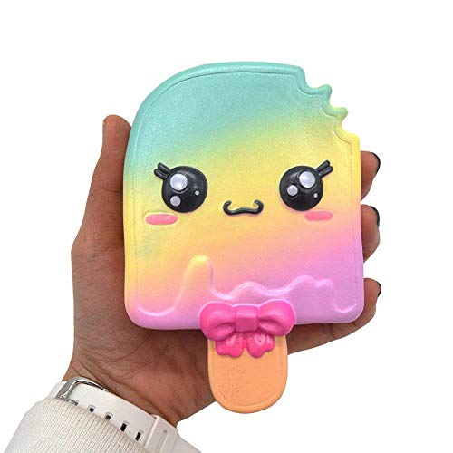 Snner Juguetes Squishy de Juguete Squishy de Helado Lindo Creativo, Juguete de Rebote Lento, Juguete de Alivio de estrés de Juguete de Juguete de Juguete de Raya Lenta y Divertidos para niños Adultos