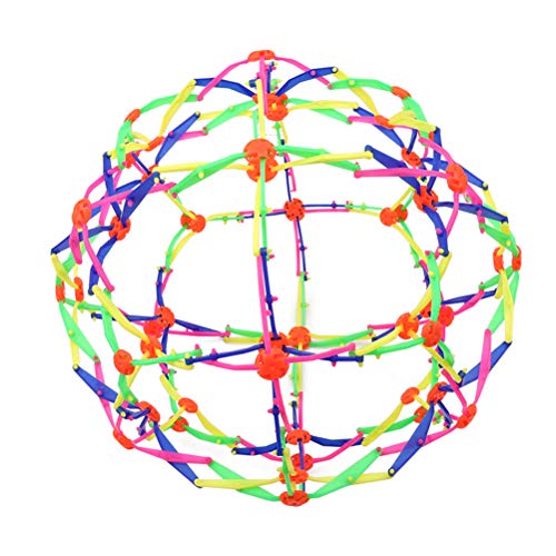 Snow forest Bola telescópica mágica Juguete de plástico para niños Bola telescópica Colorida Divertida Bola mágica de expansión de plástico Multicolor Bola de expansión retráctil Cambiable