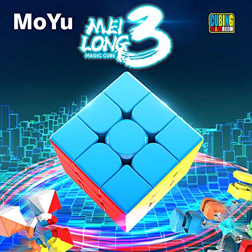 SOKOYO Moyu Meilong M magnético 2x2 3x3 Cubo mágico 4x4 5x5 Stickerless Speed Cube Magnet Puzzle Cube 2x2x2 3x3x3 4x4x4 5x5x5 (Meilong 3x3 M)