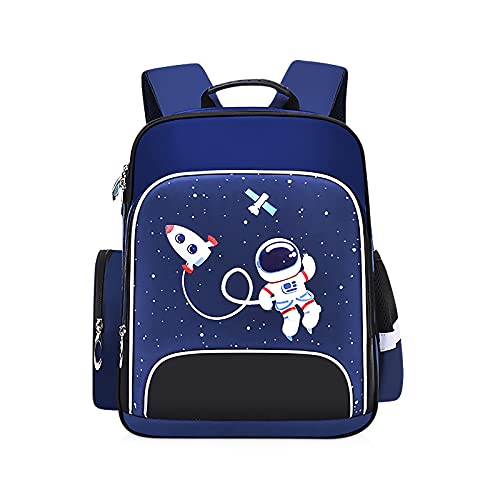 SONARIN Mochila Infantil,Mochila Escolar Ligera Mochila de Escuela Primaria Nailon Impermeable para Niños Niñas,Gran Capacidad Multicapa Estudiantes Bolso Niños Niñas Bolsa Mochila(Azul)