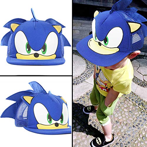 Sonic the Hedgehog Anime Series Cosplay Gorra de béisbol ajustable Fiesta en la playa Concierto Gorra protectora solar