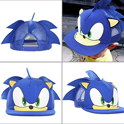 Sonic the Hedgehog Anime Series Cosplay Gorra de béisbol ajustable Fiesta en la playa Concierto Gorra protectora solar