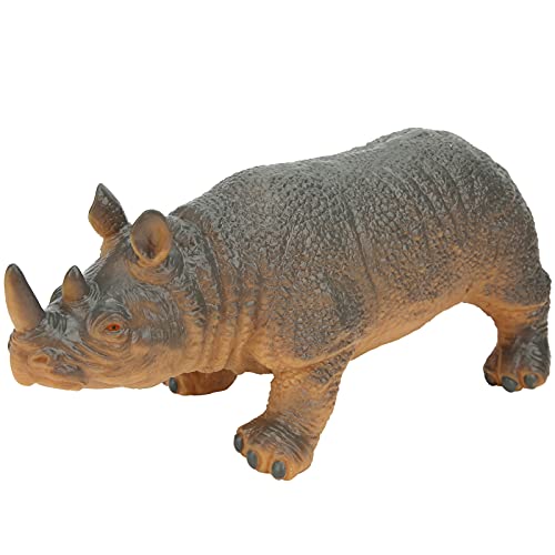 SONK Figura Animal, Juguete Modelo de Rinoceronte Suave de Gran colección con 1 Pieza para Jugar