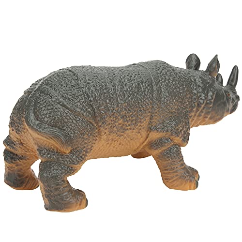 SONK Figura Animal, Juguete Modelo de Rinoceronte Suave de Gran colección con 1 Pieza para Jugar