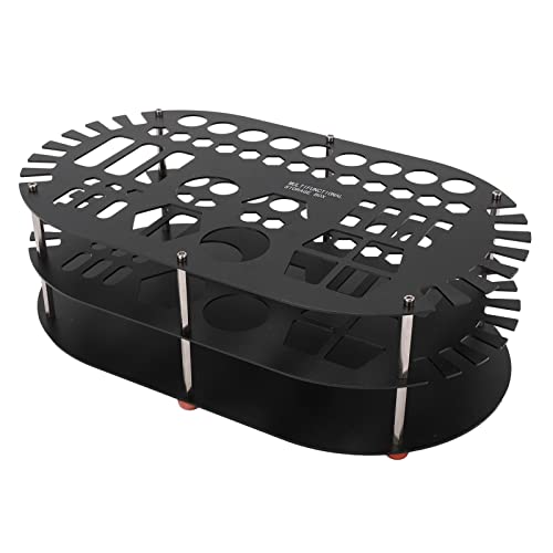 Soporte Organizador de Destornilladores, Estante Organizador de Escritorio Estable de Aluminio Antideslizante Flexible para Modelo de Coche(R783BL Negro)