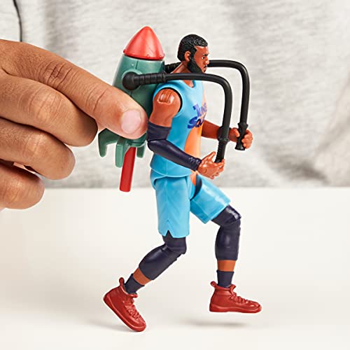 Space Jam 2: A New Legacy Figura de acción articulada Coleccionable Oficial de 15,2 cm: Lebron James y Acme Rocket Pack Accesorios