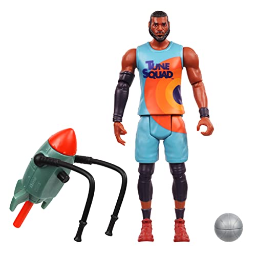 Space Jam 2: A New Legacy Figura de acción articulada Coleccionable Oficial de 15,2 cm: Lebron James y Acme Rocket Pack Accesorios