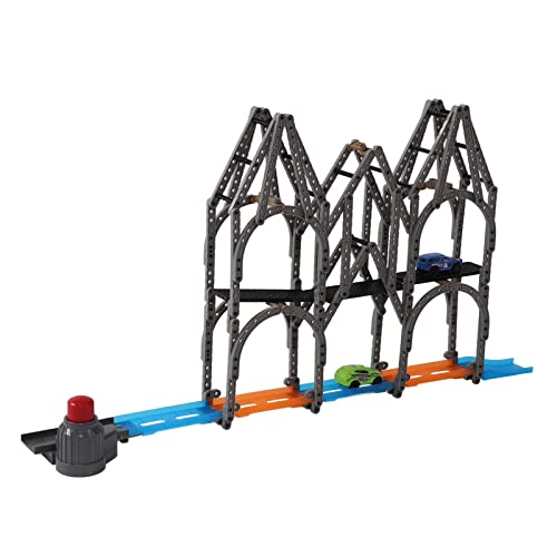 SPYMINNPOO 298PCS Catapult Track Racing DIY Ensamblado Catapult Rail Car Racing Track Bloques de Construcción Expulsión Coche Juguetes