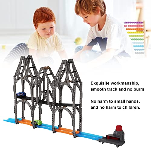 SPYMINNPOO 298PCS Catapult Track Racing DIY Ensamblado Catapult Rail Car Racing Track Bloques de Construcción Expulsión Coche Juguetes