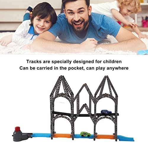 SPYMINNPOO 298PCS Catapult Track Racing DIY Ensamblado Catapult Rail Car Racing Track Bloques de Construcción Expulsión Coche Juguetes