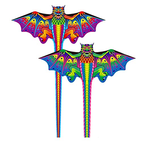 Srfghjs Cometa 3D Dragon Kite para niños Kite Nylon Toys Flying Eagle Kites Niños Kite Line Weifang Bird Kite Fábrica al por Mayor Juguetes de los niños (Color : Kite with 100m Line)