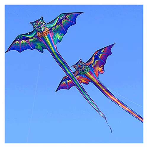 Srfghjs Cometa 3D Dragon Kite para niños Kite Nylon Toys Flying Eagle Kites Niños Kite Line Weifang Bird Kite Fábrica al por Mayor Juguetes de los niños (Color : Kite with 100m Line)