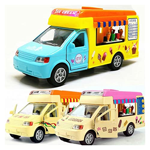 SRJCWB Auto Modelo para Taco Comida Rápida Perro Caliente Camión Helados 1:32 Modelo Coche Aleación A Presión Niños Regalos Cumpleaños Coche fundición a presión (Color : C)